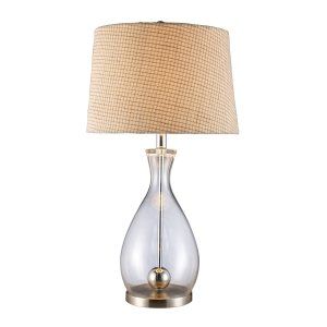 Dimond Lighting DMD D1975 Longport Table Lamp with Natural Linen Shader   Cream