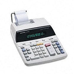 Sharp El2192rii 2 color Roller Printing Calculator