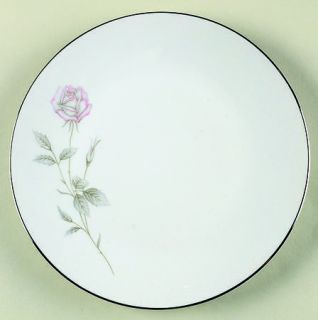 Belcrest Rosemont Salad Plate, Fine China Dinnerware   Pink Roses, Gray Leaves,