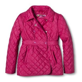 Dollhouse Girls Quilted Jacket   Fuchsia 16