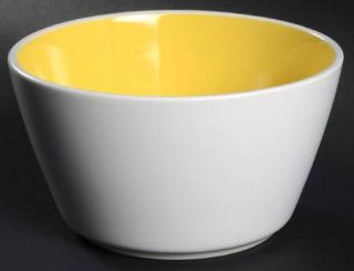 Oneida Color Burst Lemon Drop Soup/Cereal Bowl, Fine China Dinnerware   Yellow I