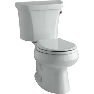 Kohler K 3997 TR 95 WELLWORTH Round Front 1.28 gpf Toilet, Right Hand Trip Lever