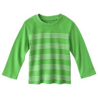 Circo Infant Toddler Boys Long Sleeve Striped Tee   Charcoal 5T