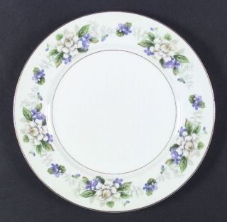 Citadel Lakeside Dinner Plate, Fine China Dinnerware   Gardenias & Violets