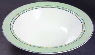 Victoria & Beale LAmour 10 Round Vegetable Bowl, Fine China Dinnerware   Green