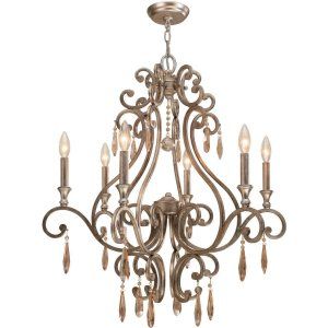 Crystorama Lighting CRY 7526 DT Shelby Chandelier Golden Shade Hand Cut
