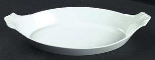 Apilco Classic Whiteware Augratin, Fine China Dinnerware   White,No Trim,Various