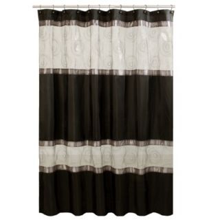Marco Fabric Shower Curtain   Black (70x72)