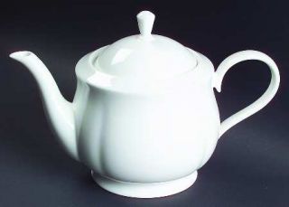 Lenox China Grace Teapot & Lid, Fine China Dinnerware   Debut Collection, All Wh