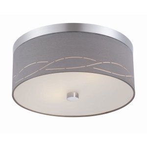 Forecast Lighting FOR FG0103836 Silver Laser 2 light ceiling fixture