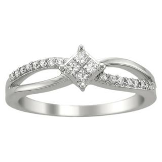 1/4 CT.T.W. Diamond Anniversary Ring in 14K White Gold   Size 7