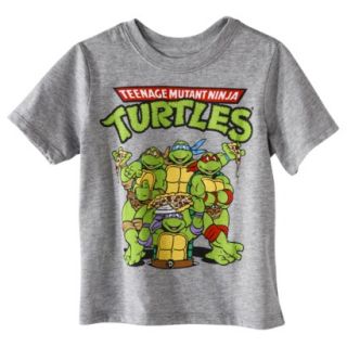 Teenage Mutant Ninja Turtles Infant Toddler Boys Short Sleeve Tee Shirt   Gray