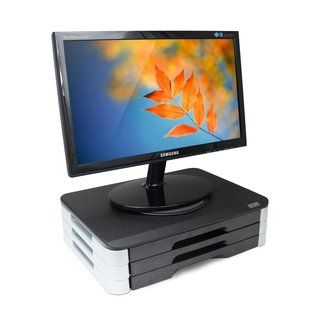 Dyconn Wood Top Adjustable Monitor Stand