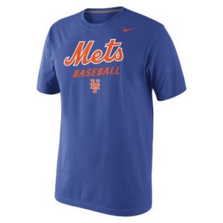 Nike Practice 1.4 Short Sleeve (MLB Mets) Mens T Shirt   Royal