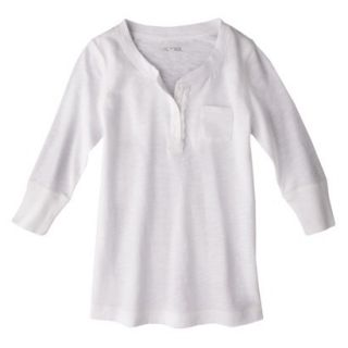 Cherokee Girls 3/4 Sleeve Shirt   Fresh White S