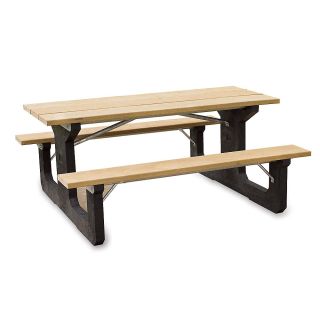 Recycled Plastic Picnic Tables   6L   Brown