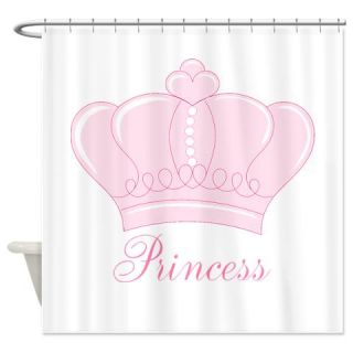 Pink Crown Princess Shower Curtain  Use code FREECART at Checkout