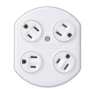 360 Electrical 36030 4 outlet Rotating Adapter