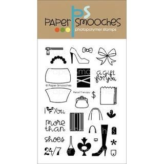 Paper Smooches 4 X6 Clear Stamps  Retail Therapy