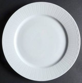 Apilco Edwardian Windows Dinner Plate, Fine China Dinnerware   All White, Emboss