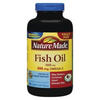 Nature Made Fish Oil 1000 mg Softgels Mega Value Size   250 count