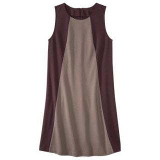 Mossimo Womens Colorblock Shift Dress   Berry/Timber XL