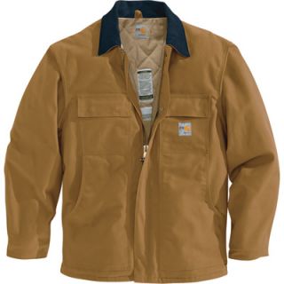 Carhartt Flame Resistant Duck Traditional Coat   Brown, X Large, Regular Style,