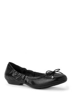 Catherines Plus Size Croc Ballet Flats   Womens Size 8.5 W, Black