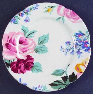 Ralph Lauren Kirsty Salad Plate, Fine China Dinnerware   Large Pastel Floral