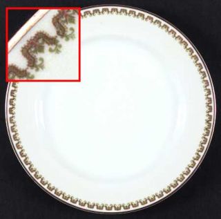 Haviland Schleiger 272 Dinner Plate, Fine China Dinnerware   H&Co, Smooth, Green