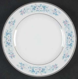 Carlton (Japan) Carla Bread & Butter Plate, Fine China Dinnerware   Blue/Pink/Wh