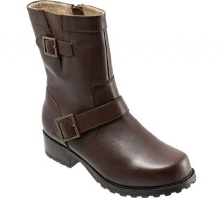 Womens SoftWalk Bellville   Dark Brown Smooth Leather Boots