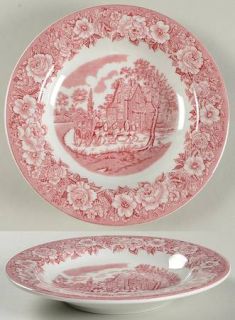 Shenango Roselyn Pink Large Rim Soup Bowl, Fine China Dinnerware   Pink Floral R