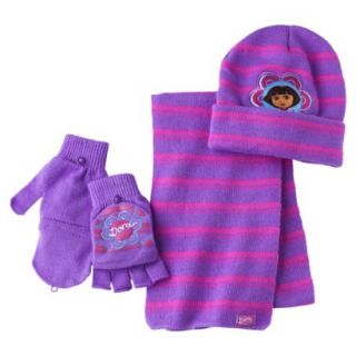 Dora the Explorer Boys 4 Piece Beanie and Mitten Set