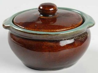 Carbone Country Fare (Ribbed Back/Unglazed Ring) Individual Casserole & Lid, Fin