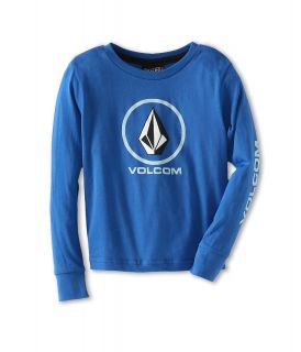 Volcom Kids Circle Staple L/S Tee Boys T Shirt (Blue)