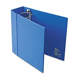 Avery 4 inch Heavy duty Blue Vinyl EZd Ring Reference Binder With Interior Pockets