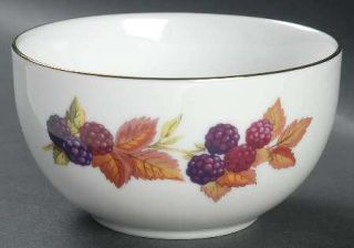 Royal Worcester Evesham Gold (Porcelain) Open Sugar Bowl, Fine China Dinnerware