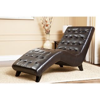 Abbyson Living Newport Bonded Leather Lounger
