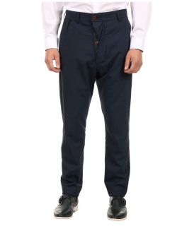Vivienne Westwood MAN Classic Suiting Wool Trouser Mens Casual Pants (Blue)
