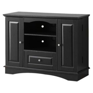 Tv Stand Wood TV Stand with Storage   Black (42)