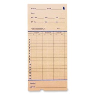 Pyramid Time Card For Models 2600 and 2650