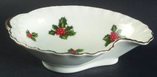 Lefton Holly Bon Bon, Fine China Dinnerware   Holly,Red Berries,No Candy Cane Bo