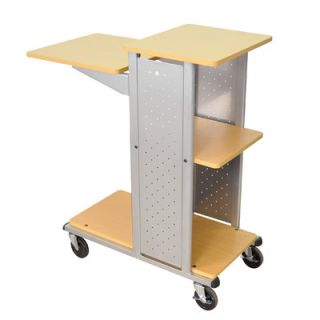 Luxor Mobile Presentation Station with Casters WPS4 AS