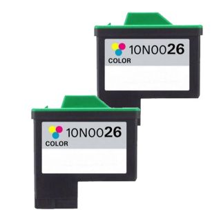 Lexmark #26 (10n0026) Color Compatible Ink Cartridge (pack Of 2) (Multi colorPrint yield 275 pages at 5 percent coverageNon refillableModel NL 2x Lex #26 ColorCompatible models i3, X1100, X1110, X1130, X1140, X1150, X1155, X1160, X1170, X1180, X1185, X