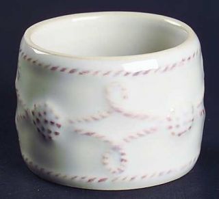 Juliska Ceramics Berry & Thread Whitewash Napkin Ring, Fine China Dinnerware   R