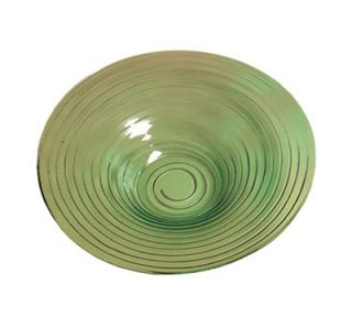 American Metalcraft 19 in Recycled Bowl, Green/Glass