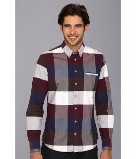 Moods of Norway Slim Fit Alex Vik Brown Check Shirt Mens Long Sleeve Button Up (Multi)