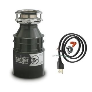 InSinkErator BADGER 5XP WC Insinkerator 3/4 HP Badger 5XP Household Food Waste Garbage Disposal with Power Cord
