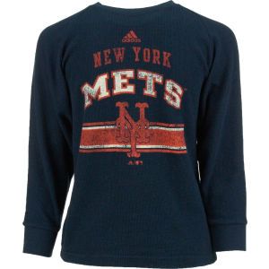 New York Mets adidas MLB Youth Long Sleeve Vintage Thermal T Shirt